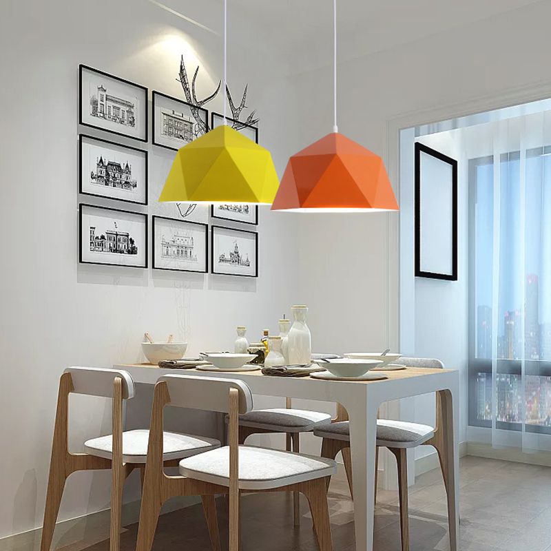 Geometrische Form hängend hängendes hängendes nordisches Metall -Metal -1 -Anhänger -Lampe für das Restaurant