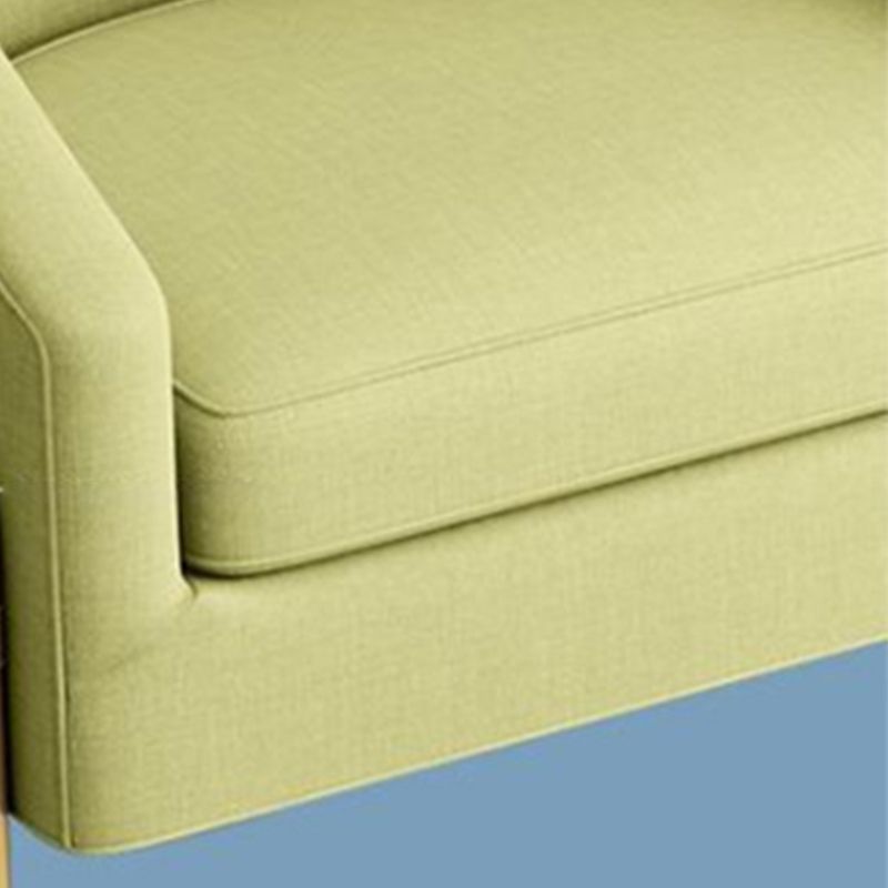 23.62" Wide Linen Barrel Chair Arms Included Barrel Accent Chair with Basic Four Leg