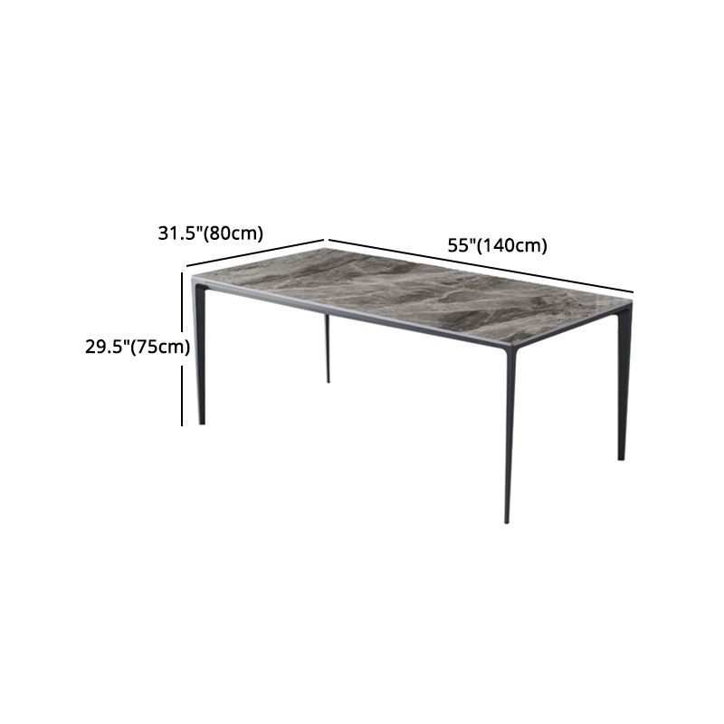 Contemporary Sintered Stone Dining Table Set 1/4/5/7 Pieces Dining Set for Home