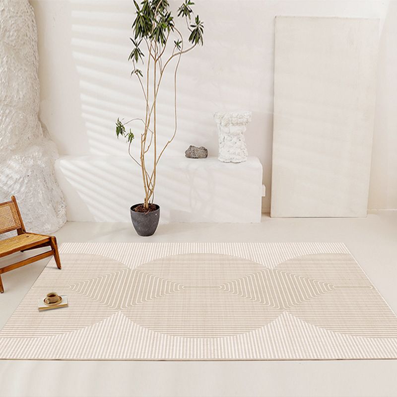 Modern Minimalist Plain Carpet Line Indoor Rug Non-slip Area Carpet for Living Room