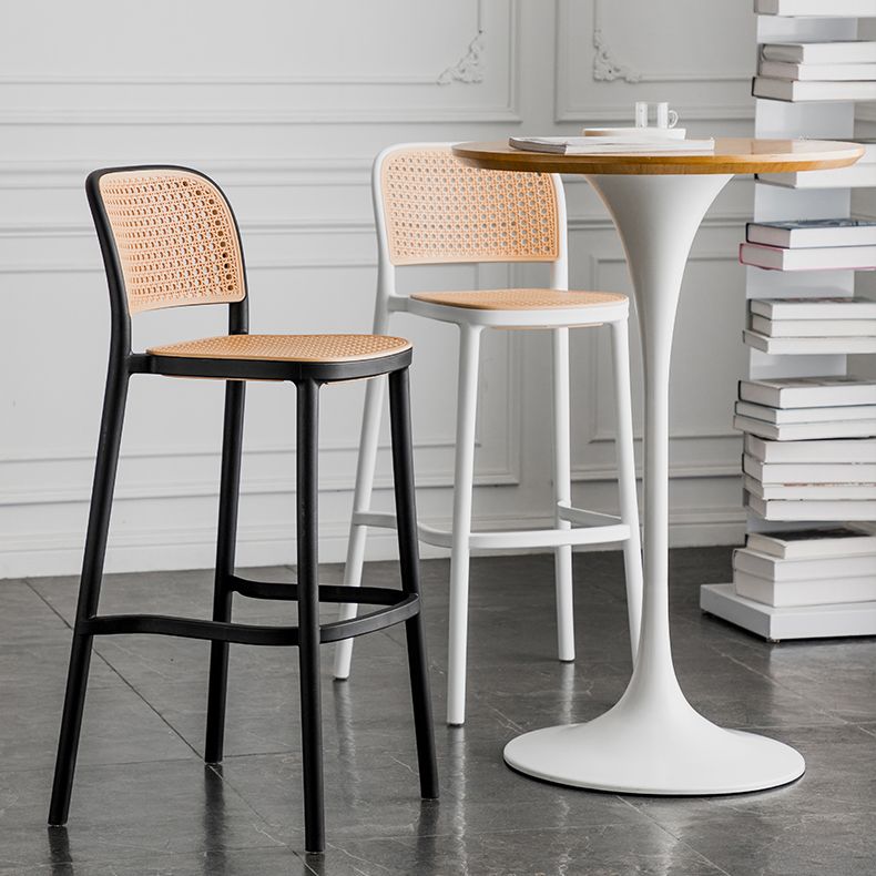 Contemporary Style Bar-stool Plastic Counter Bar Stool for Home