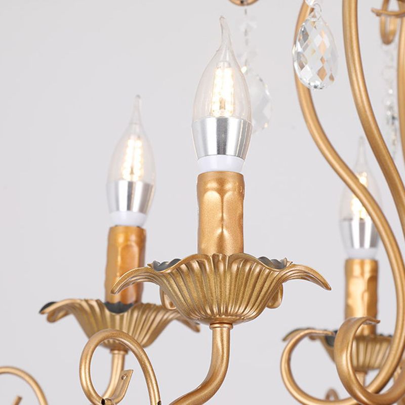 Wrought Iron Pendant Light Sputnik Contemporary Pendant Light for Living Room