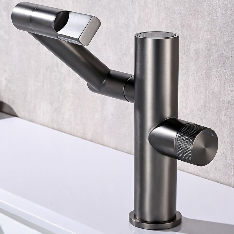 Waterfall Spout Basin Lavatory Faucet Modern Metal Lavatory Faucet