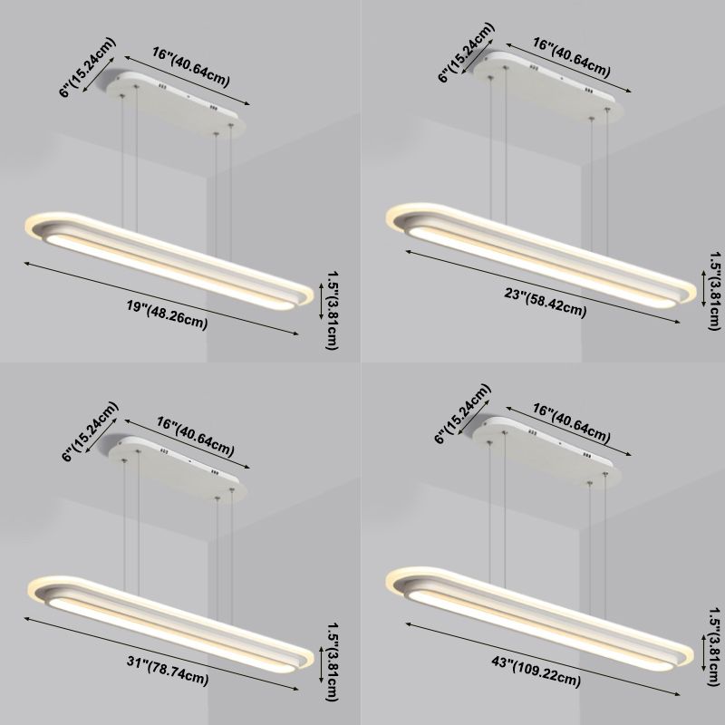 Simplicity Contemporary Island Light Geometric Lighting Fixture for Dining Room