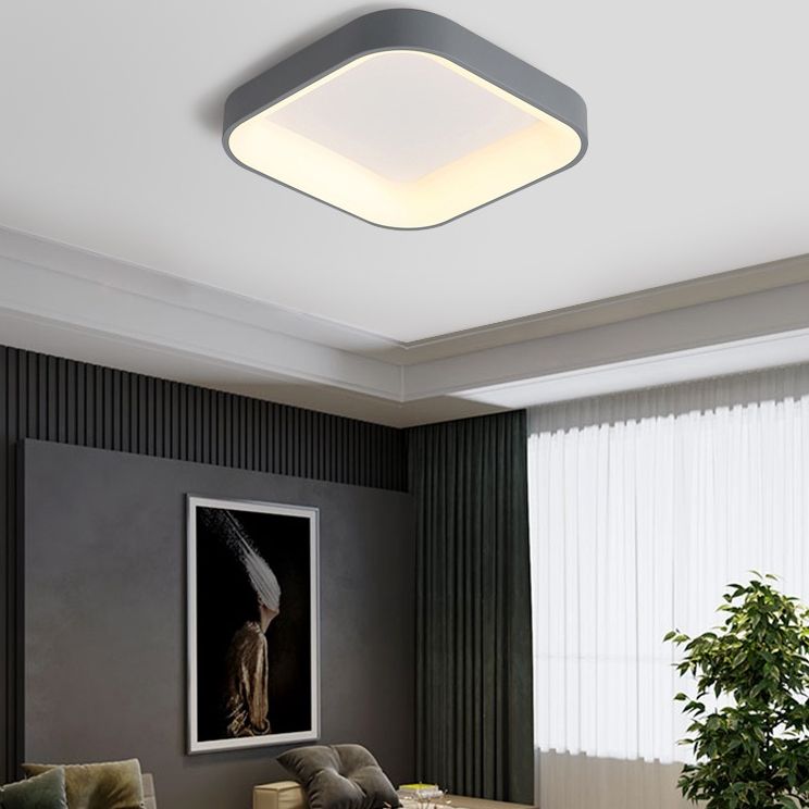 Geometrische Unterputz-Deckenleuchten, moderner Acryl-Deckenleuchter für Schlafzimmer