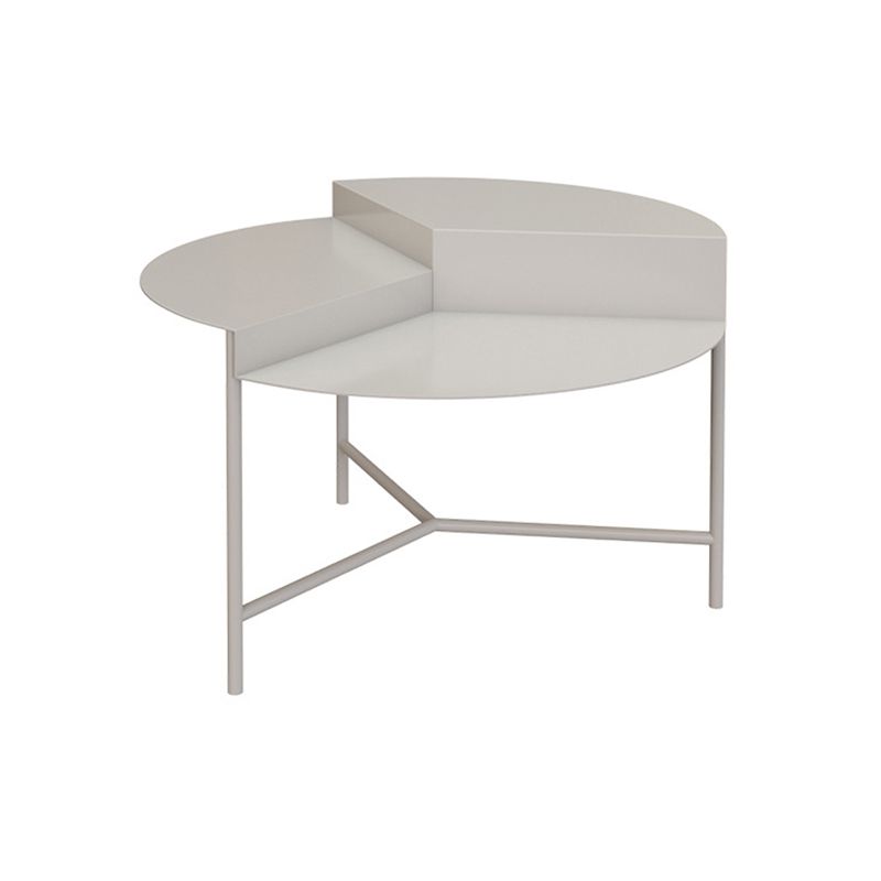 Mid-Century Modern Rond Coffee Table with 3 Legs in Iron 17.72" High