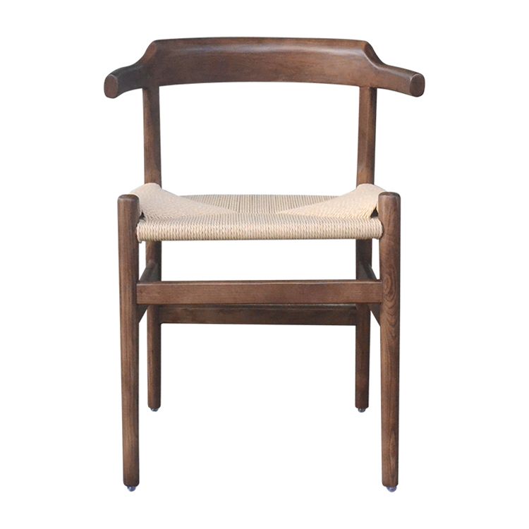 Contemporary Style Open Back Solid Wood Home Use Dining Side Chair