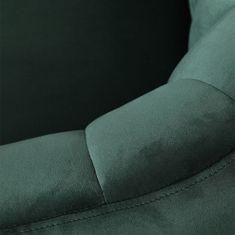 28.34" High Velvet Barrel Chair Arms Included Barrel Accent Chair