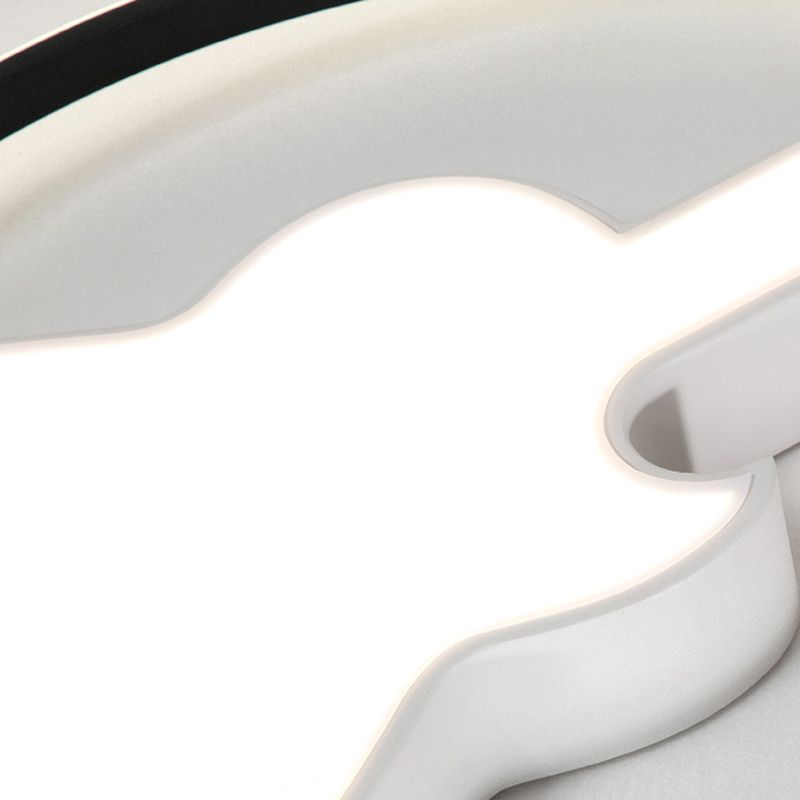 Circle Game Room Inbouwlamp met gitaar Acryl Creatieve LED-plafondlamp in snoepkleur