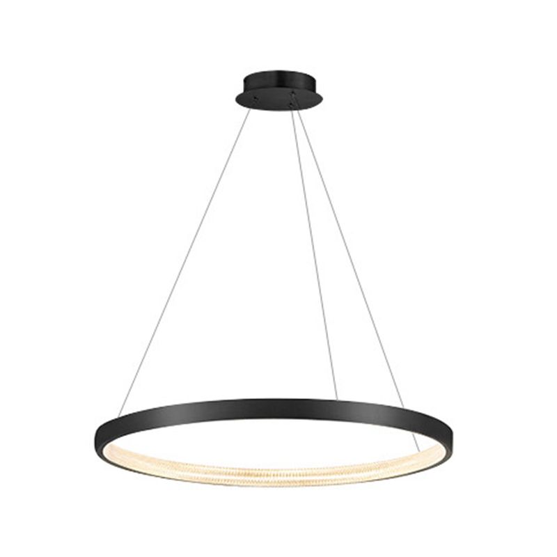 Simplicity Linear Pendant Lighting Fixture Modern Style LED Hanging Chandelier