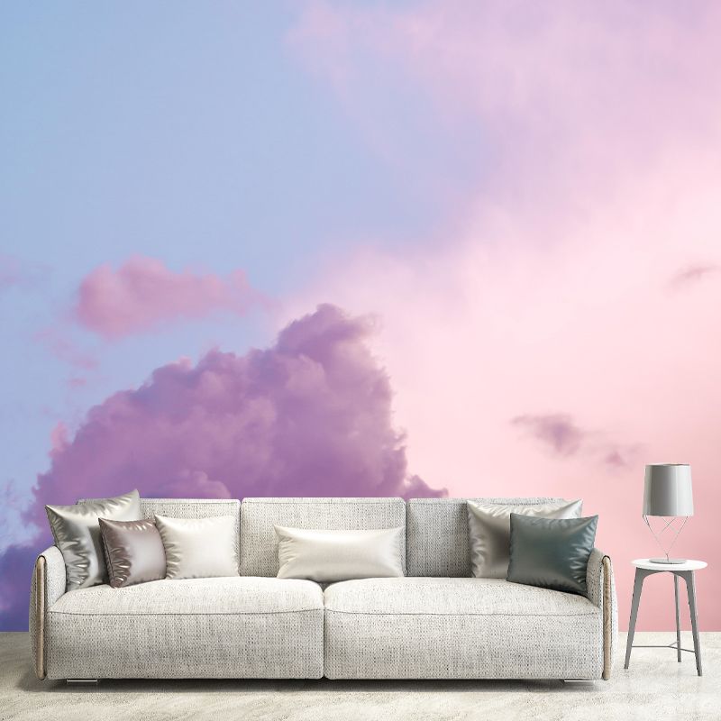 Fancy Sky Wall Mural Wallpaper Photography Mildew Resistant for Living Room