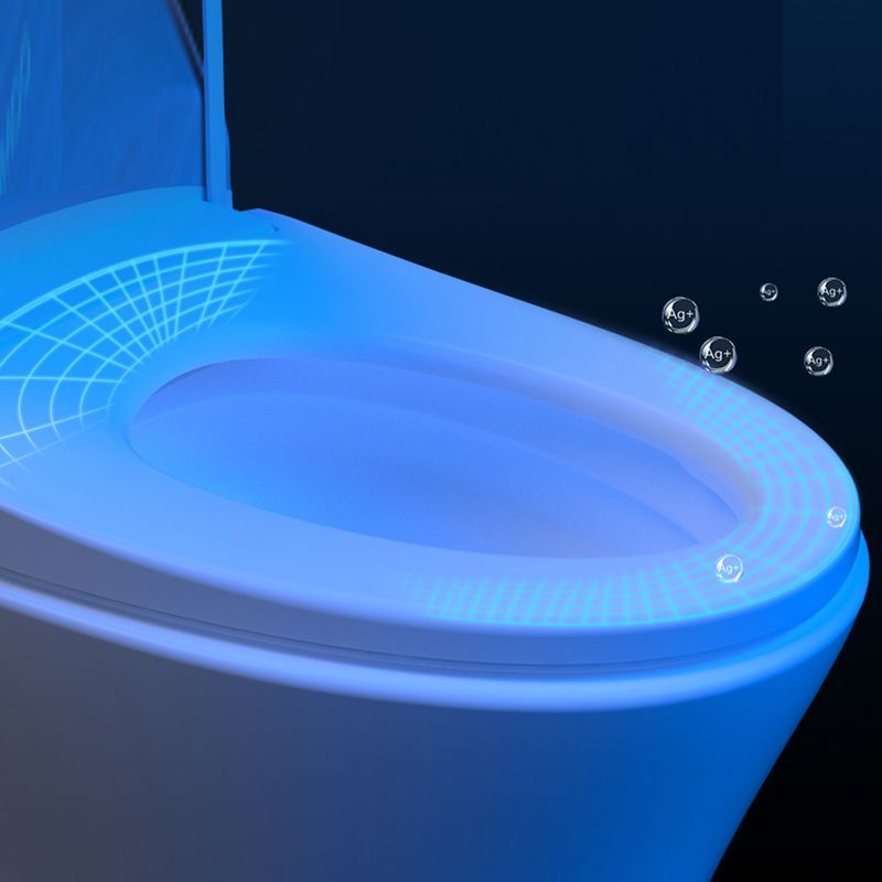 Contemporary Floor Mounted Flush Toilet Ceramic Siphon Jet Urine Toilet for Washroom