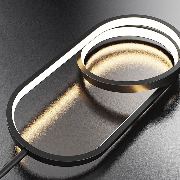 Metal Modernist Hanging Lamps Silicone Shade LED Pendant Lighting Fixtures