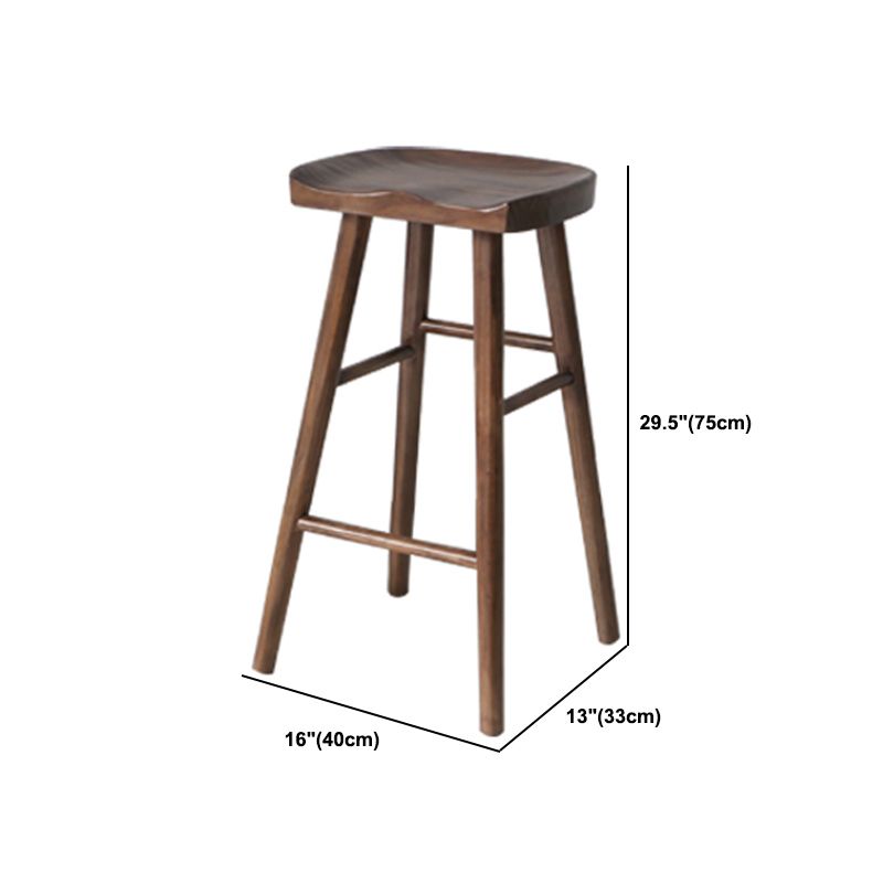 Modern Solid Wood Bar Table Set 1/4/7/9 Pieces Counter Table with Backless Stools