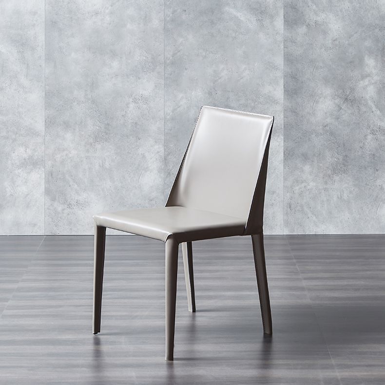 Chaise à dossier solide de style scandinave, pour usage domestique, chaises de salle à manger en métal
