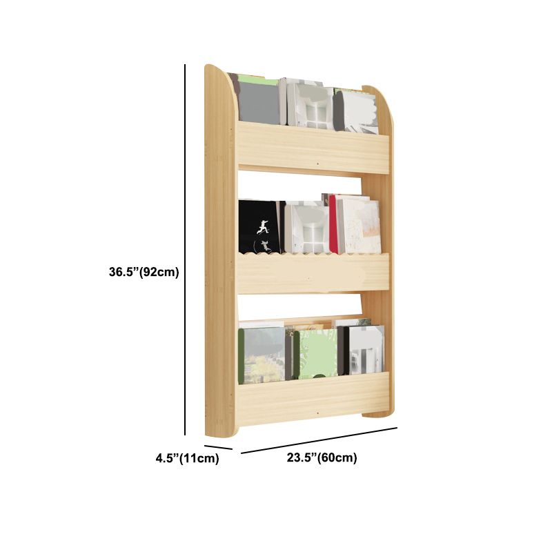 Floating Wooden Shelf Bookcase Modern & Contemporary Bookshelf