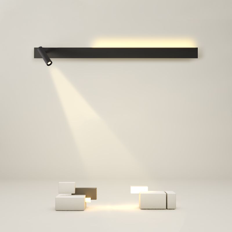 Square Shape Metal Wall Light Modern Style 2 Lights Wall Mount Light