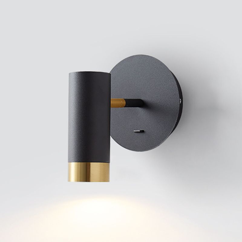 Éclair mural de lecture à demi-cylindre en métal