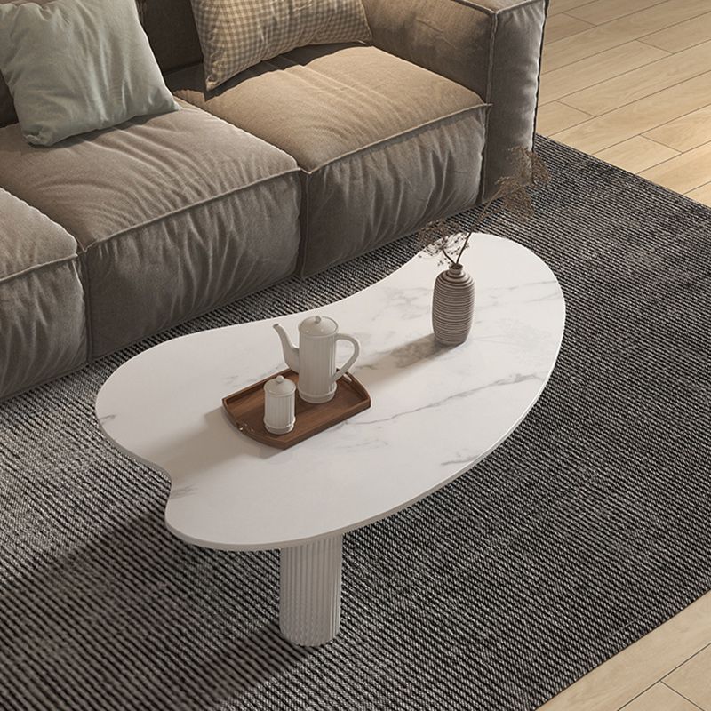 Stone Geometric Contemporary Coffee Table 3 Legs Coffee Table