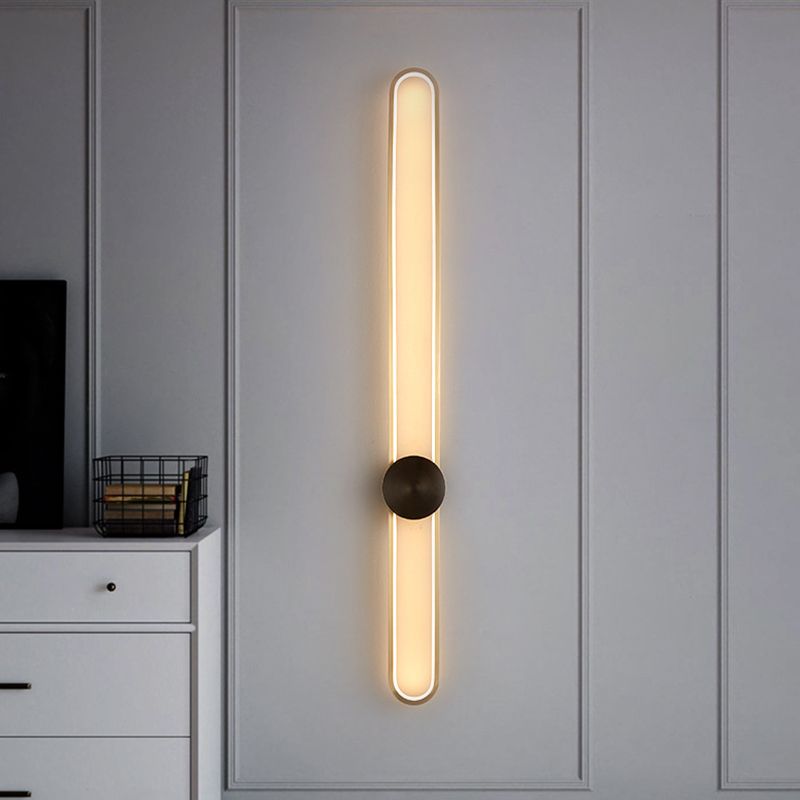 Living Room Wall Light Modern Oval Shape LED Simple Wall Mount Lighting