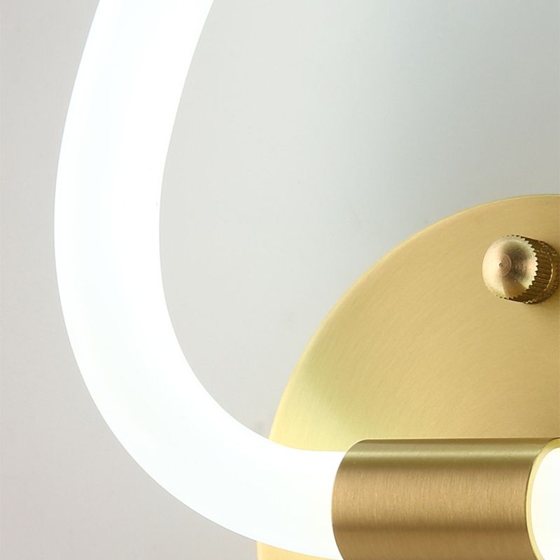 Linear Wall Sconces Modern Metal Wall Lamp in Gold for Living Room