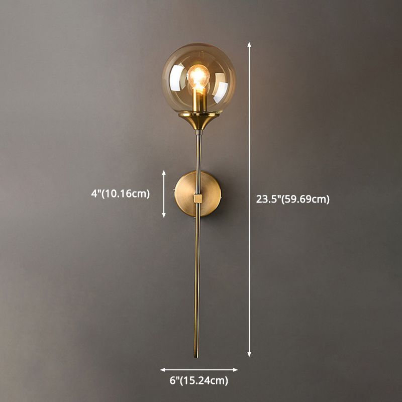 1 luminaire luminaire mural en verre lumineux moderne lumières suspendues murales mondiales pour chambre à coucher