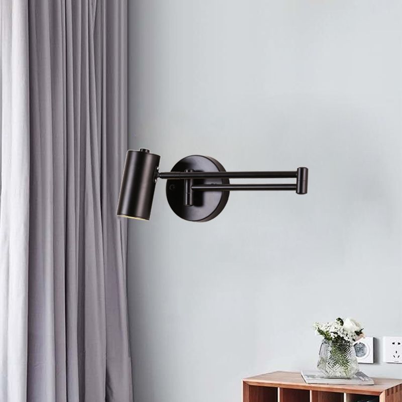 1 Licht geometrische Schattenwandbeleuchtung moderner Metallschwung Arm Leuchte
