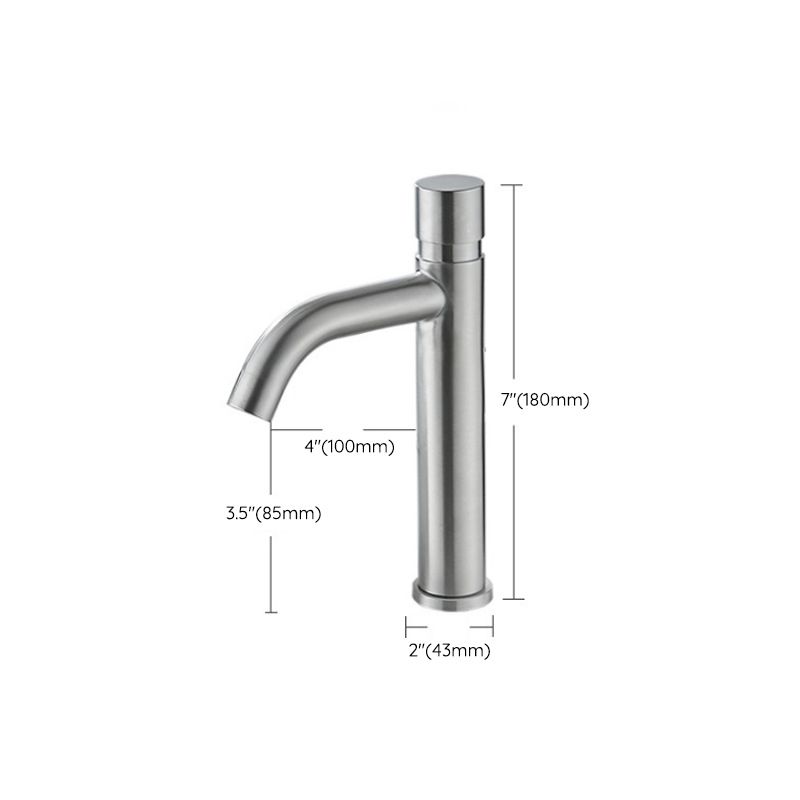 Modern Low Arc Sink Faucet with Single Handle Bathroom Sink Faucet
