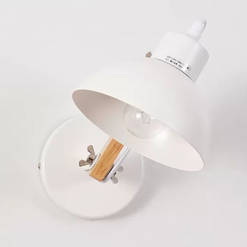 1 Lichtkuppel massiv Holz Wandleuchten mit Schwingarm 9,5 "Höhe Nordischer Stil Einfachheit Wandhalterung Licht