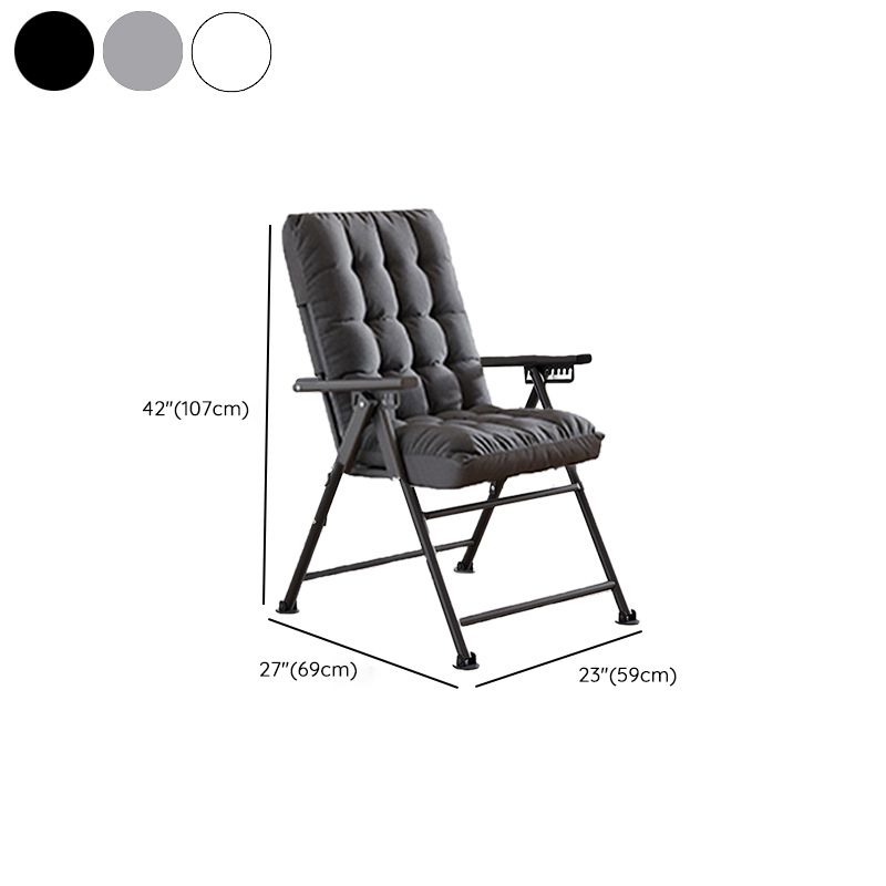 Contemporary Style Recliner Removable Cushions Foldable Seat