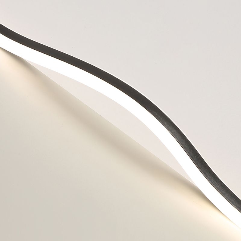 Metal Round Shape Flush Ceiling Light Modern Style 1 Light Flush Mount Lighting