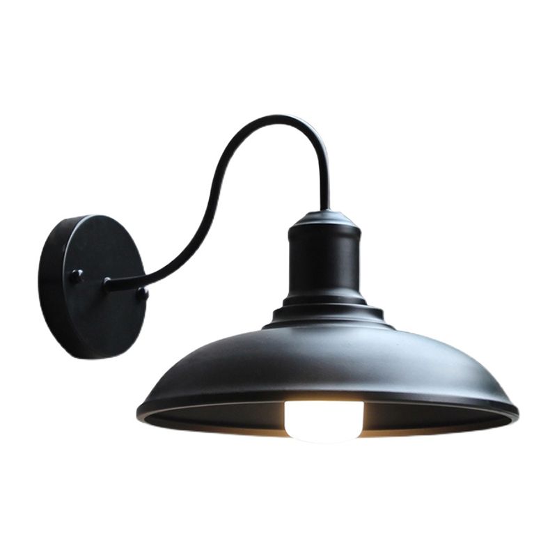 Industrielle Vintage Einwandlampe Schmiedeeisen -Scheunenwandlicht für Außenräume