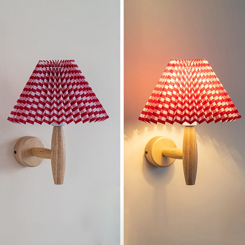 Stile moderno a parete in legno Pronzo leggero conico a filo a filo a filo con la parete con una parete a filo