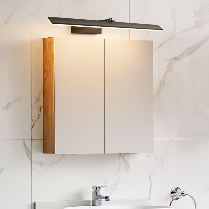 Modern Minimalist Style Ultra-thin Vanity Wall Light Fixtures Aluminum Wall Mounted Vanity Lights for Bathroom