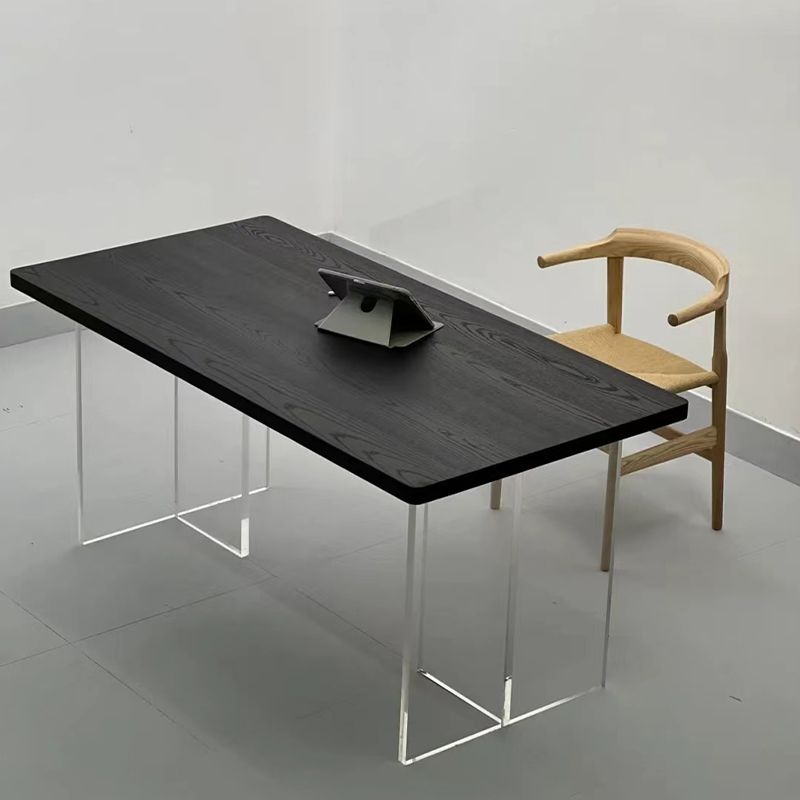 Modern Rectangle Dining Table Solid Wood Dining Table for Dining Room