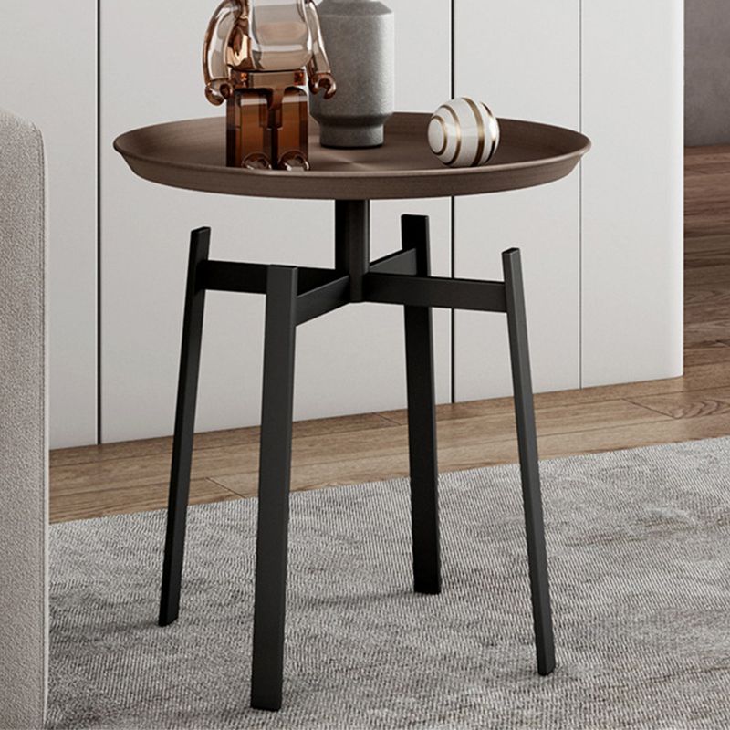 19.68 inch Tall Side Table Modern Metal Tray Top Side End Table