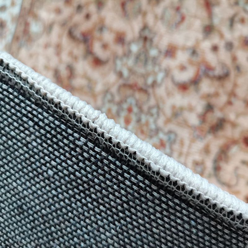 Vintage European Style Rug Polyester Area Carpet Stain Resistant Rug for Home Decor