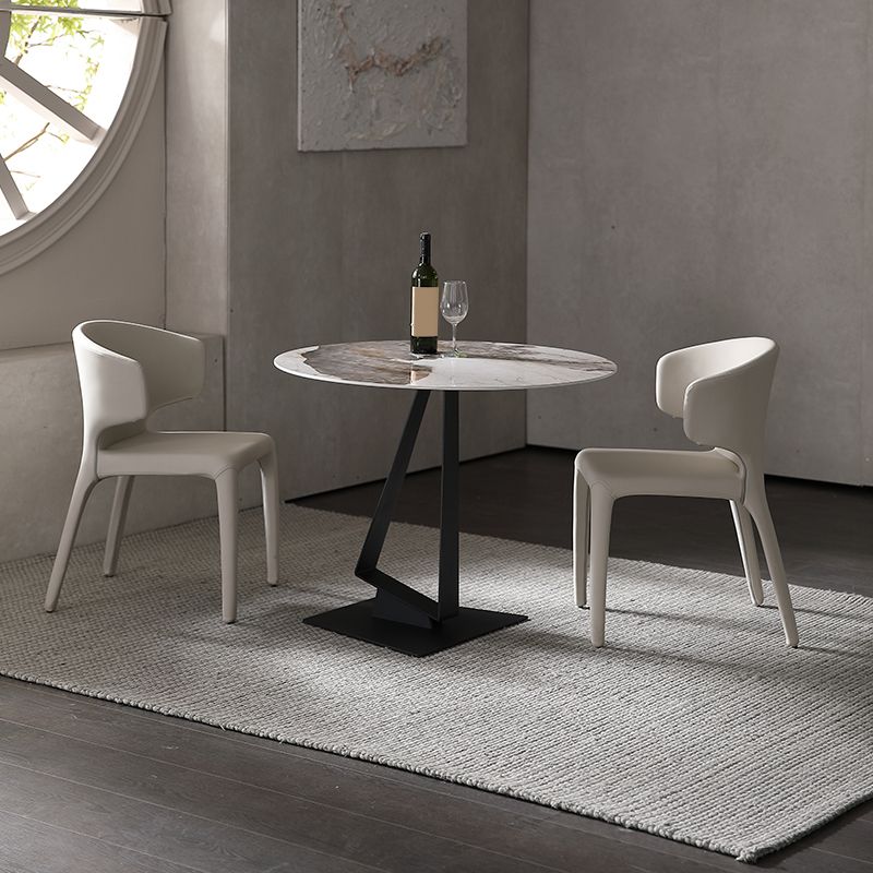 Kitchen Faux Leather Dining Chairs Home Side Chair with Upholstered