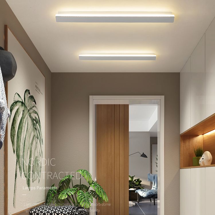 Estilo moderno de estilo minimalista de montaje lineal montura de pared de metal de pared de pared de pared lámpara para sala de estar