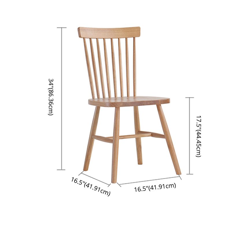 Minimalist Style Solid Wood Dining Set with Traditional Height Table and 4 Legs Base