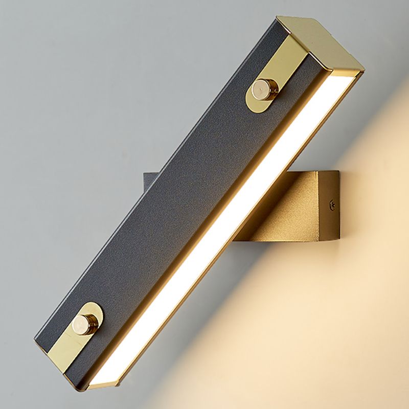 Swivel Aluminum Sconce Lighting Fixtures 1-Light Modern Style Wall Mount Lamp