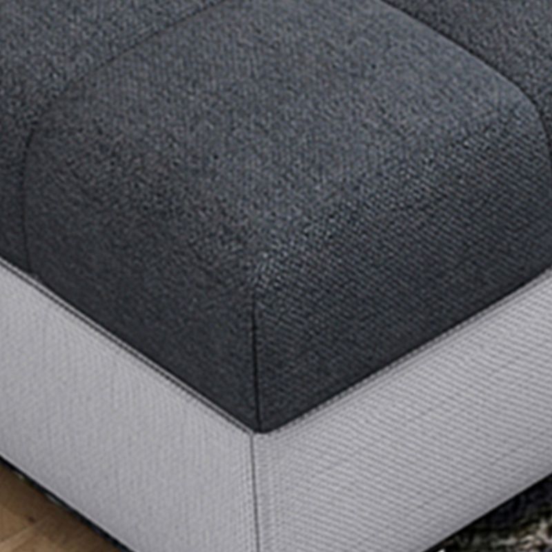 157.5"W √ó 94.49"D √ó 35.43"H Linen Blend Square Arm Sectionals with Storage