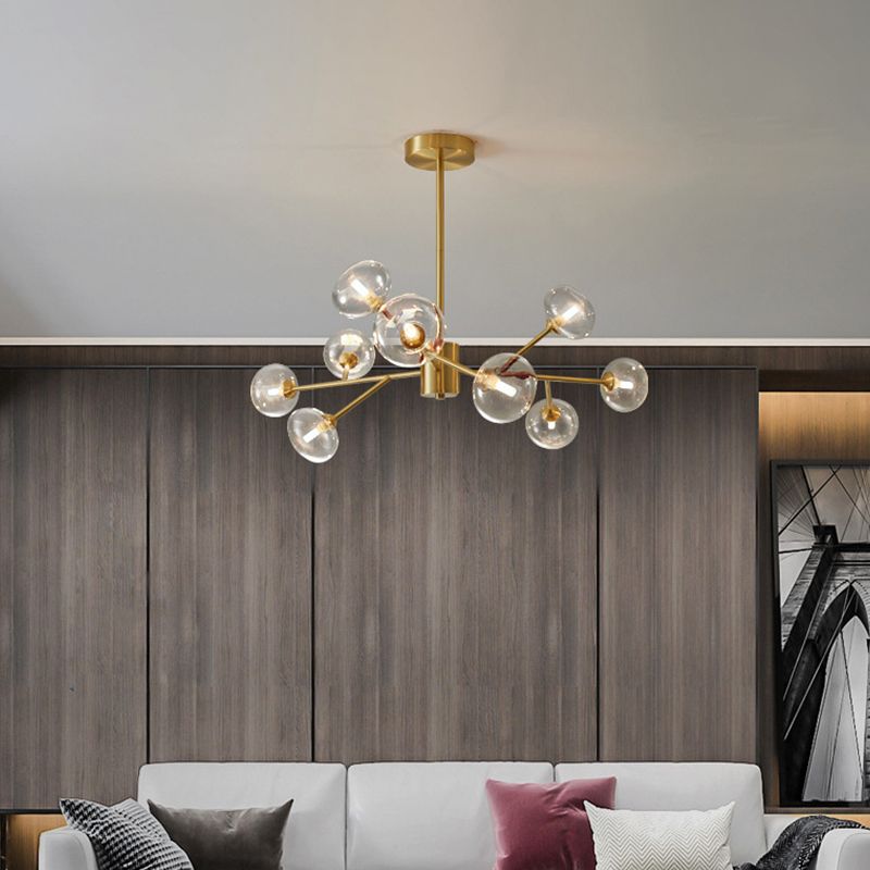 Lampadario in rame in rame a sospeso contemporaneo