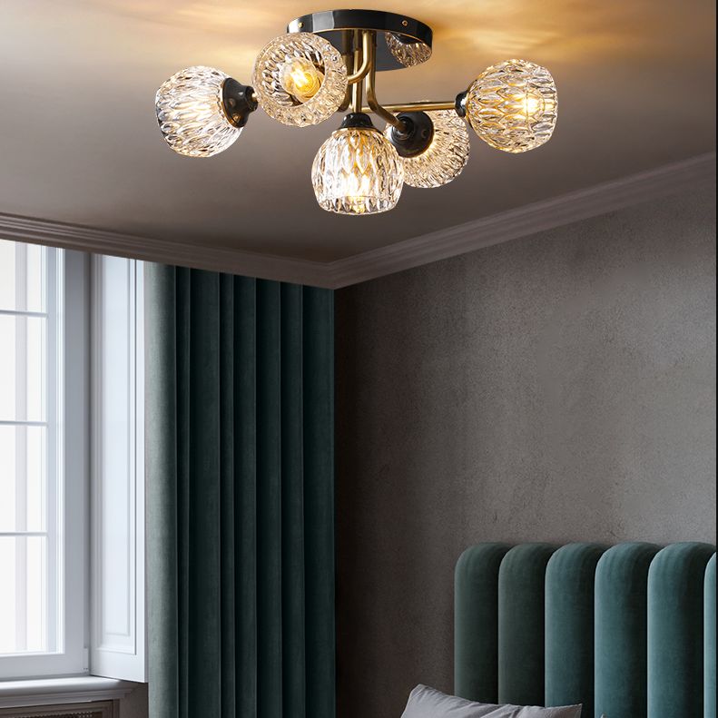 5-LIGHTS SIMPLICITÉ SEMI FUSH MOURT LUMIN