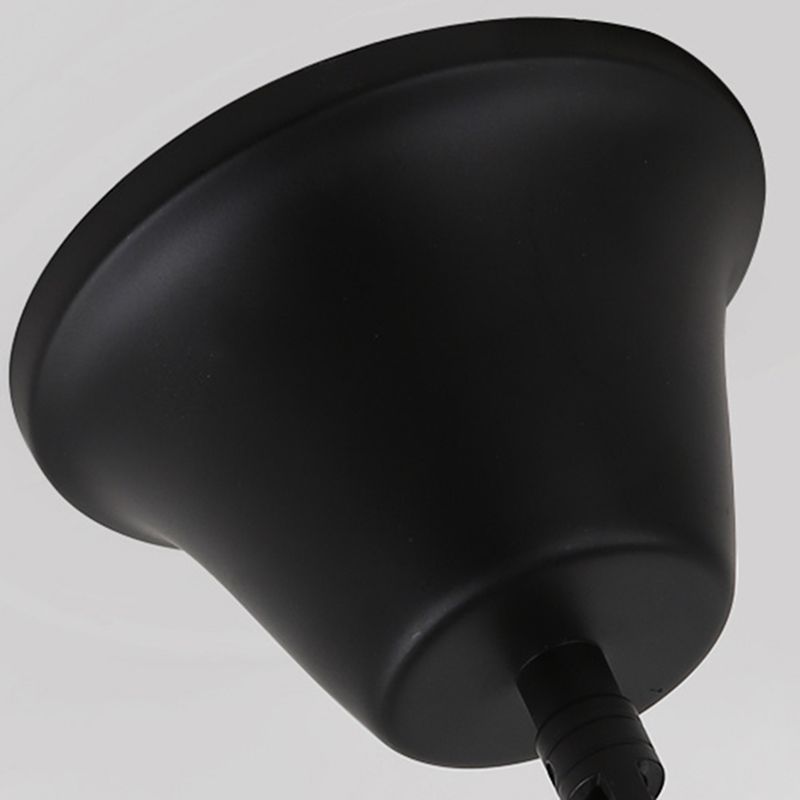 Schwarz 6/8 Lichter Anhänger Kronleuchter traditioneller klarer Glaszylinder hängend Licht mit Wagenraddesign