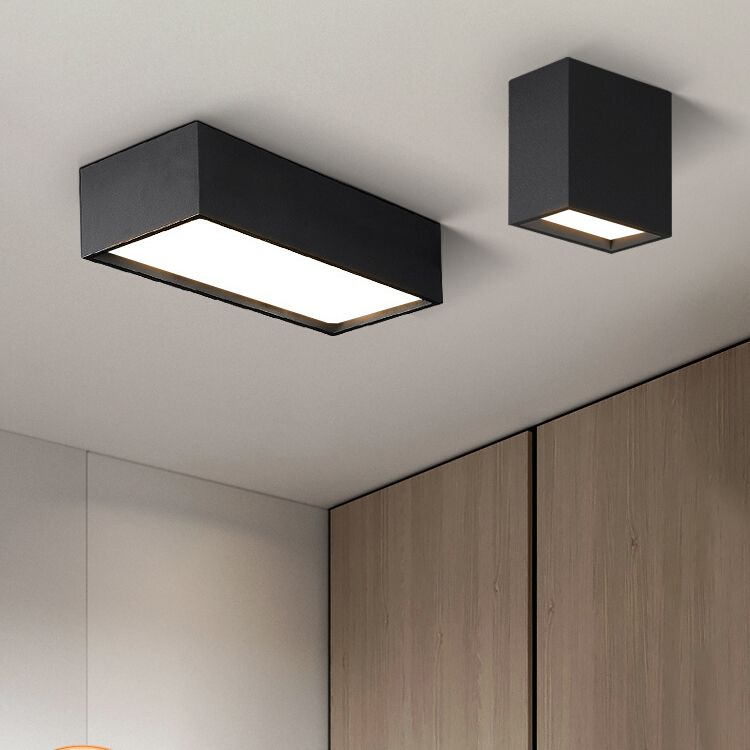 Lampada da soffitto geometrica acrilica LED in ferro laccato di semplicità moderna per corridoio