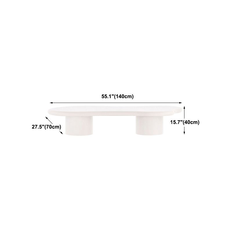 15.75" Tall Scandinavian Style Coffee Cocktail Table Solid Wood Coffee Table