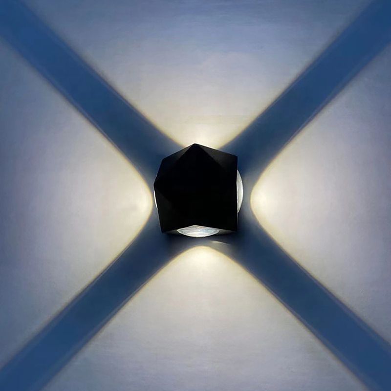 Modern Style Geometric Wall Lighting Fixtures Metal 4 Lights Wall Washer Sconce