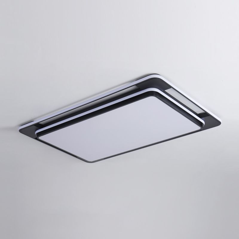 Plafonnier LED en forme de géométrie, moderne, en fer, 3 lumières, encastré, pour le salon