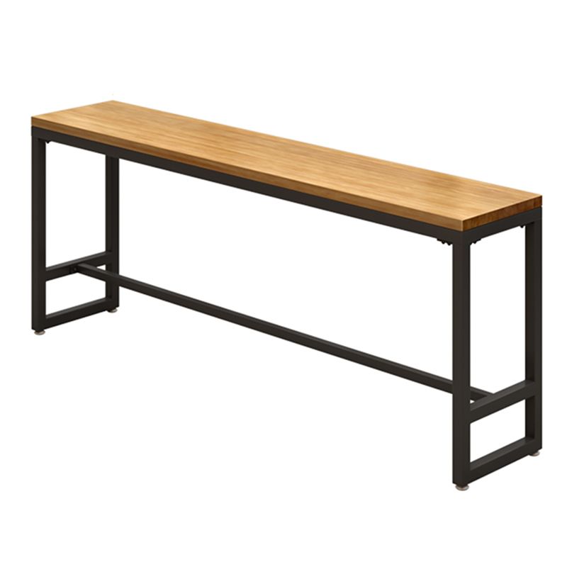 Modern 1/3 Pieces Bar Table Set Rectangle Pine Wood Counter Table with Stools for Cafe